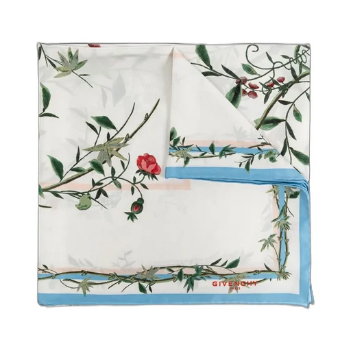 Floral Print Silk Scarf