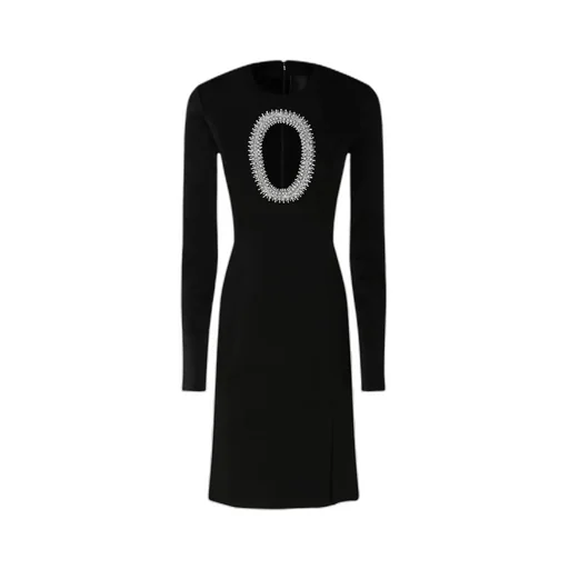 Dress With Embellished Neckline