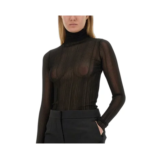 Ribbed Turtleneck Top
