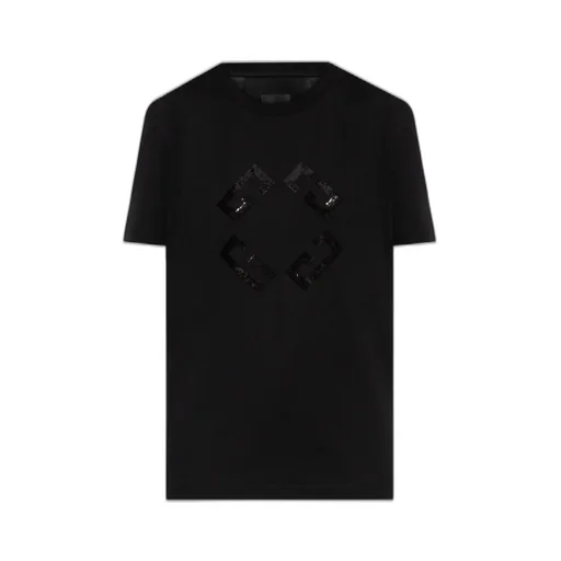 T-Shirt With Sequin Logo