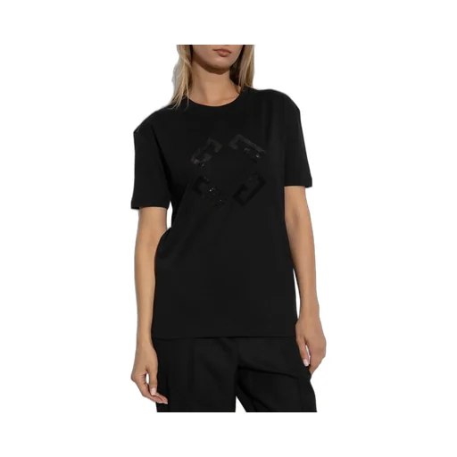 T-Shirt With Sequin Logo