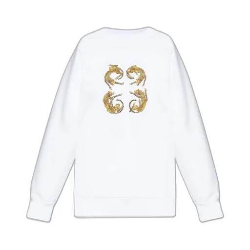 Sweatshirt With Leopard Print