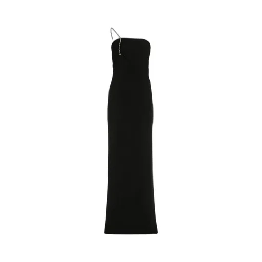 Strapless Gown With Chain Detail