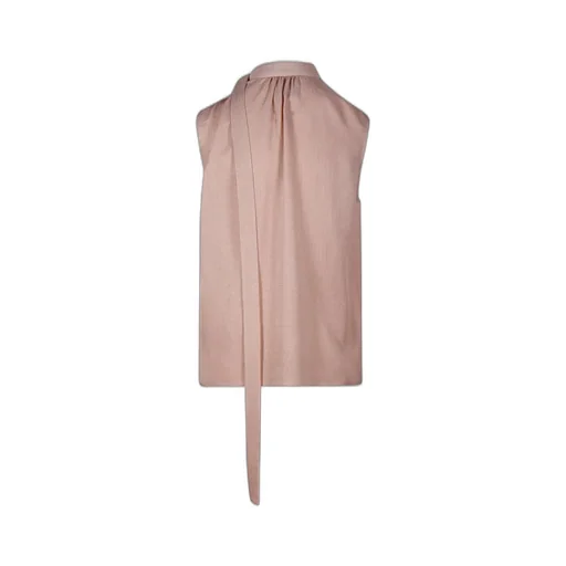 Sleeveless Mock Neck Blouse