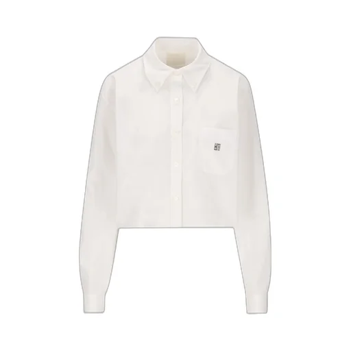 Cropped Button-Down Shirt