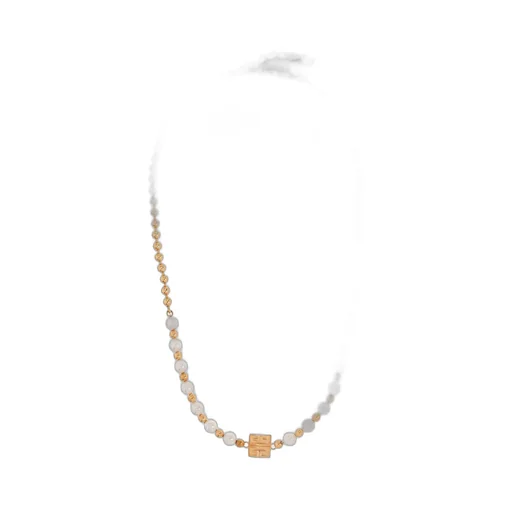 Pearl And G Chain Necklace