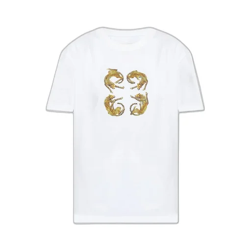 T-Shirt With Leopard Print