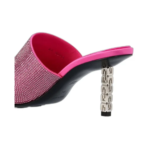 Mules With Crystal Embellishments