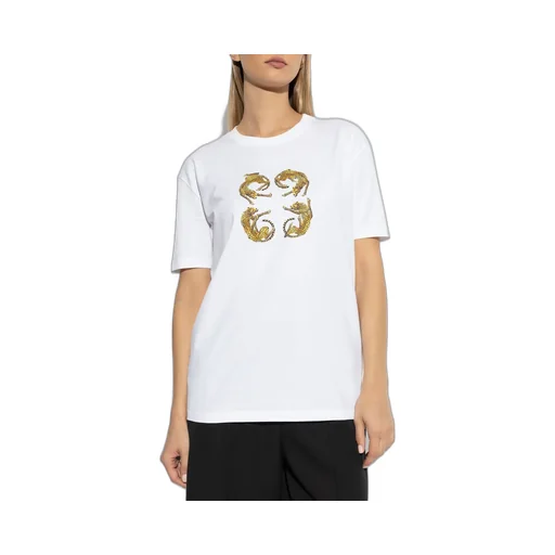 T-Shirt With Leopard Print