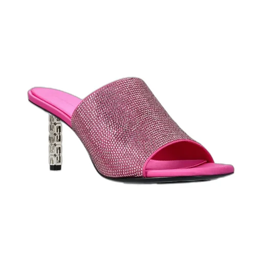 Mules With Crystal Embellishments