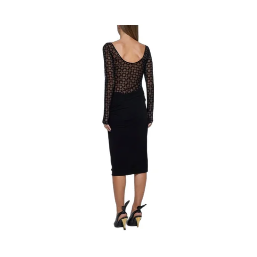 Long Sleeve Sheer Dress