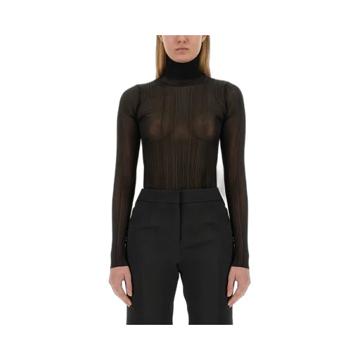 Ribbed Turtleneck Top