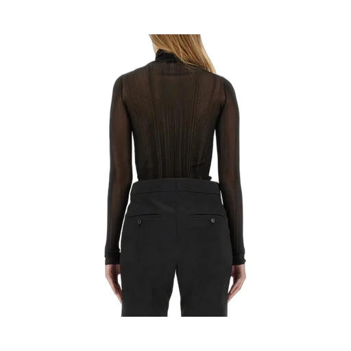 Ribbed Turtleneck Top