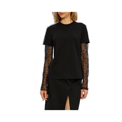 T-Shirt With Lace Sleeves