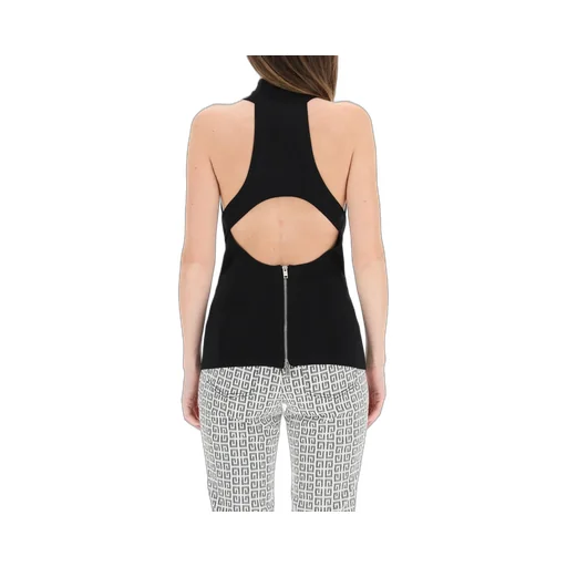 Sleeveless Mock Neck Top