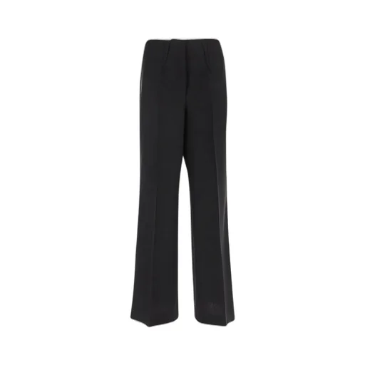 High-Waisted Flared Trousers
