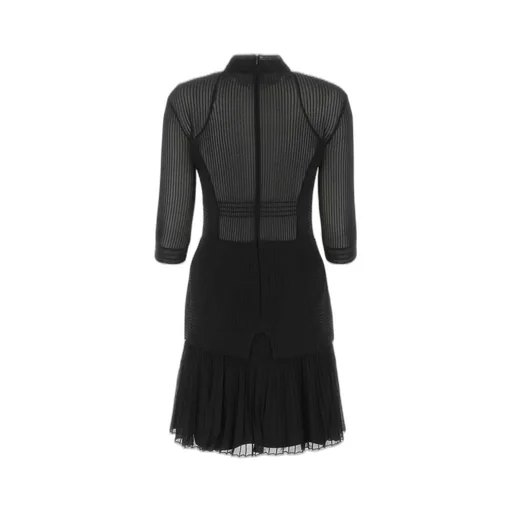 Sheer Ribbed Dress