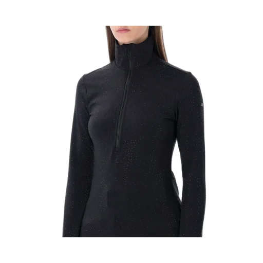 Long-Sleeved High-Neck Top With Zip