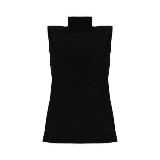Sleeveless Turtleneck Top