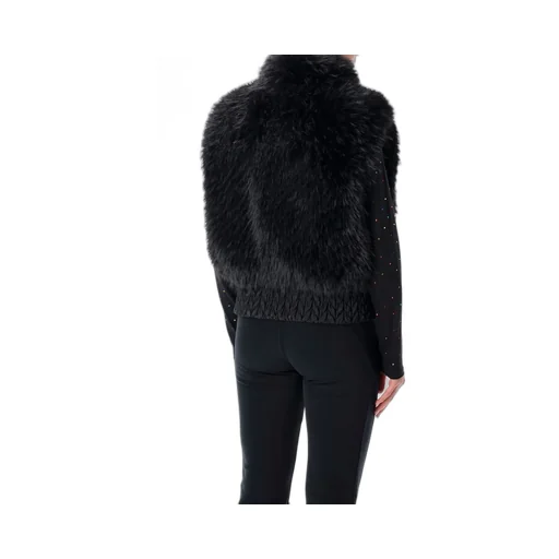 Puffer Vest With Fur Trim