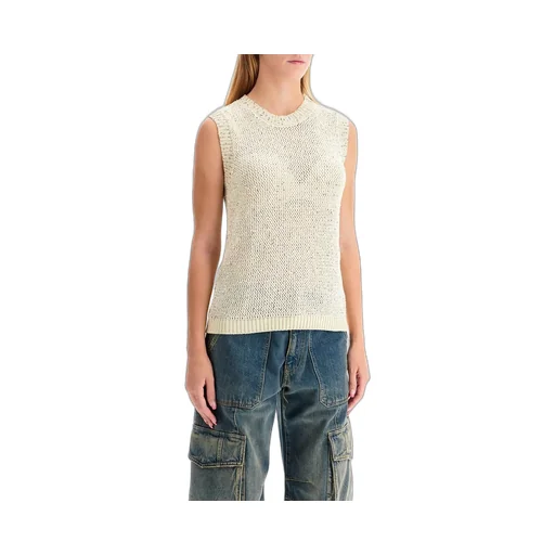 Sleeveless Sequin Knit Top