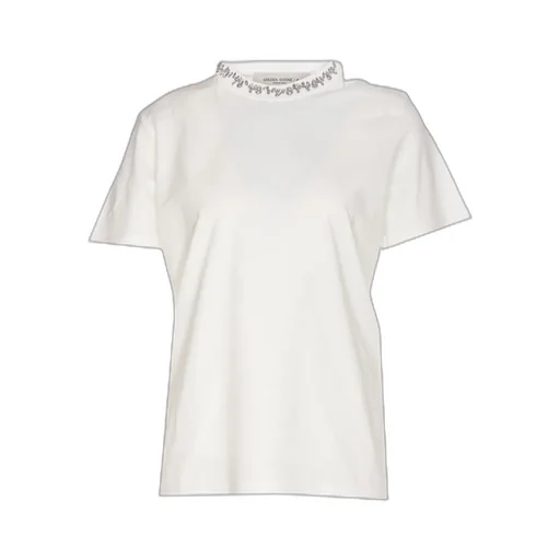 T-Shirt With Crystal Collar
