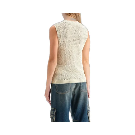 Sleeveless Sequin Knit Top
