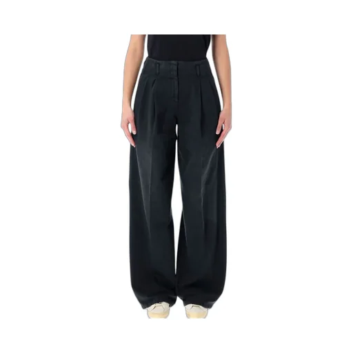 Wide-Leg Pleated Trousers