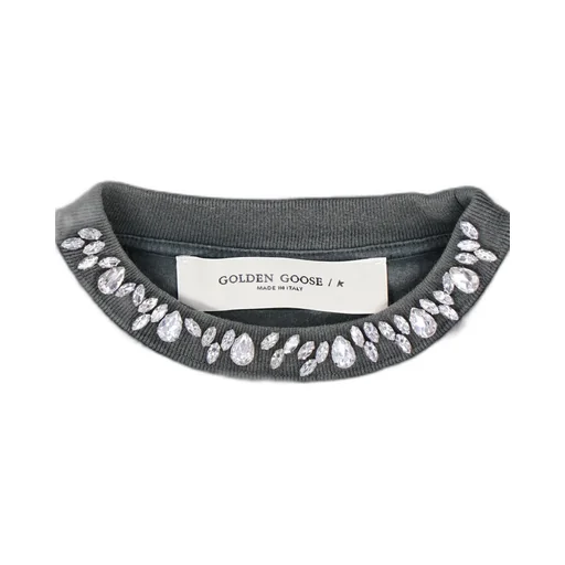T-Shirt With Embellished Collar