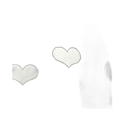 Turtleneck Sweater With Hearts