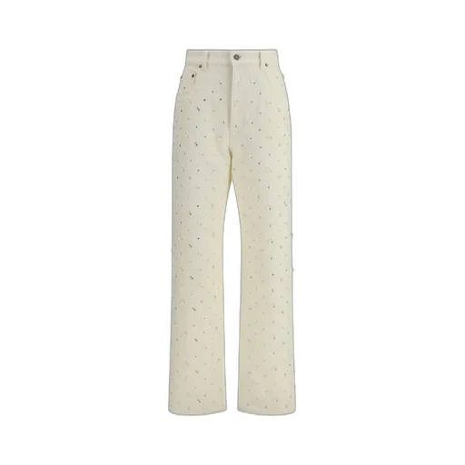 Embellished Wide-Leg Jeans