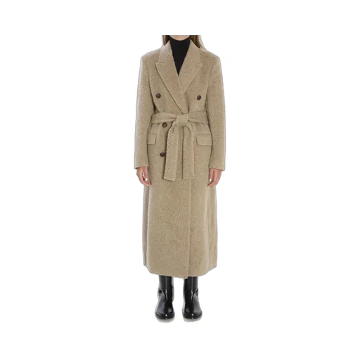Double-Breasted Coat With Belt