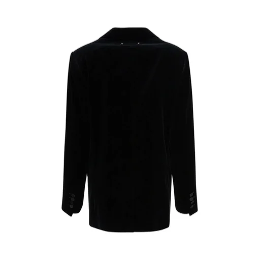 Double-Breasted Velvet Blazer
