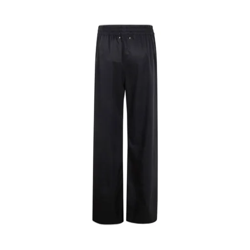 Wide-Leg Trousers With Crystal Trim