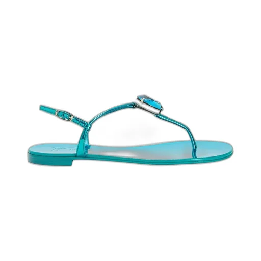 Thong Sandals With Jewel Embellishment