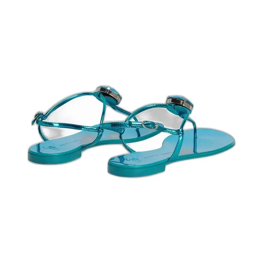 Thong Sandals With Jewel Embellishment