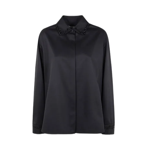 Shirt With Embellished Collar And Cuffs