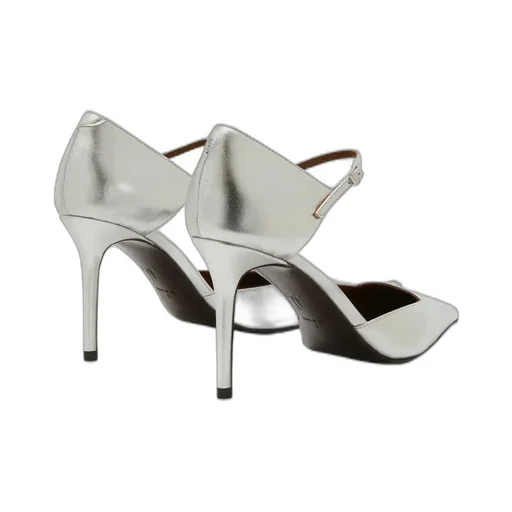 Pointed-Toe D'orsay Pumps With Ankle Strap