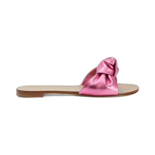 Flat Sandals With Bow Detail