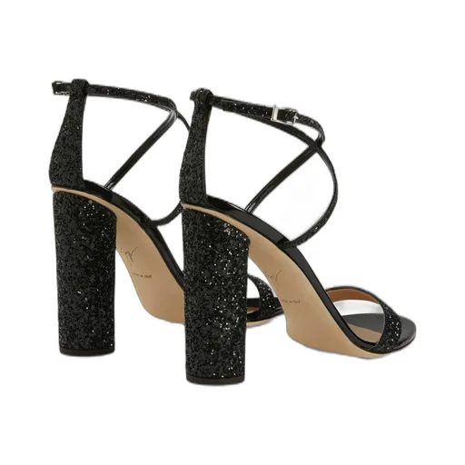 Sparkling Block Heel Sandals