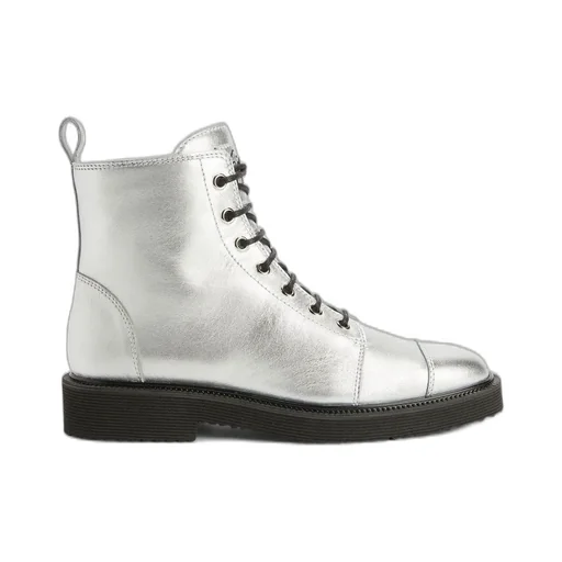Cap Toe Lace-Up Boots