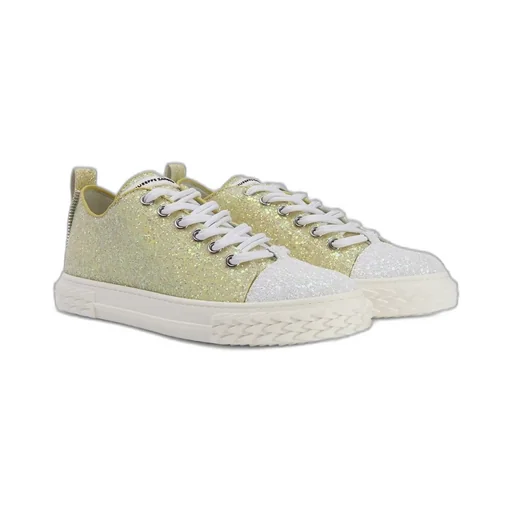 Low-Top Glitter Sneakers