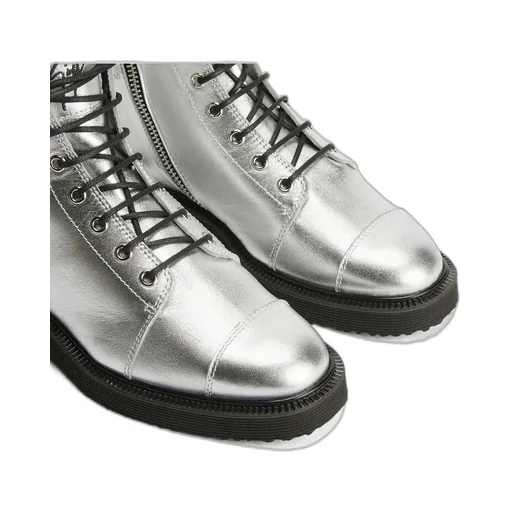 Cap Toe Lace-Up Boots