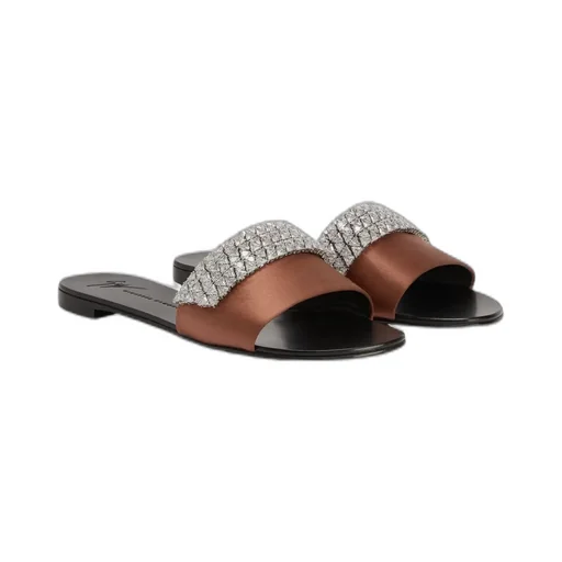 Embellished Slide Sandals