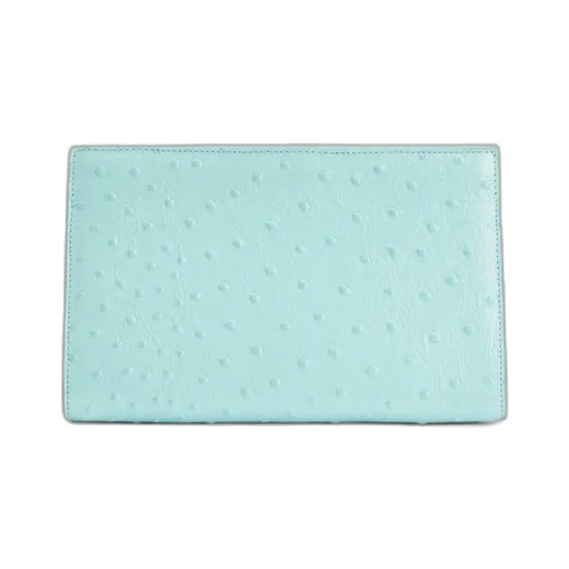 Ostrich Embossed Clutch