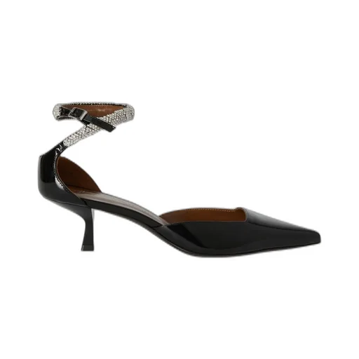 Pointed Toe Pump With Crystal Ankle Strap