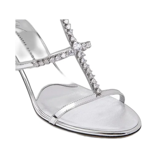 Crystal-Embellished Strappy Sandals