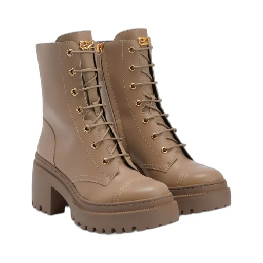 Lace-Up Platform Boots