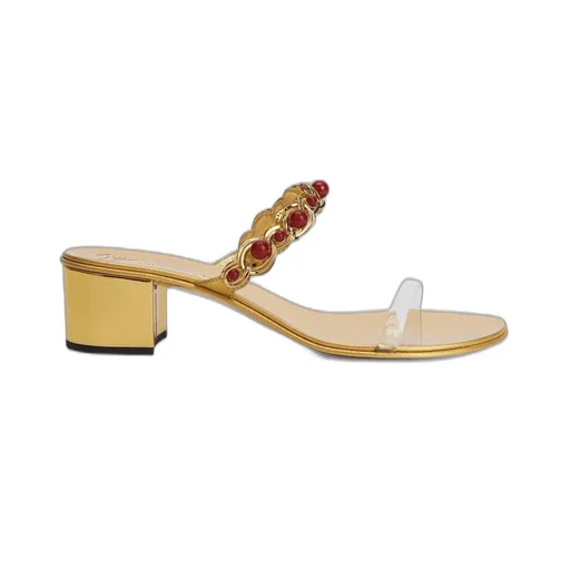 Mules With Embellished Strap