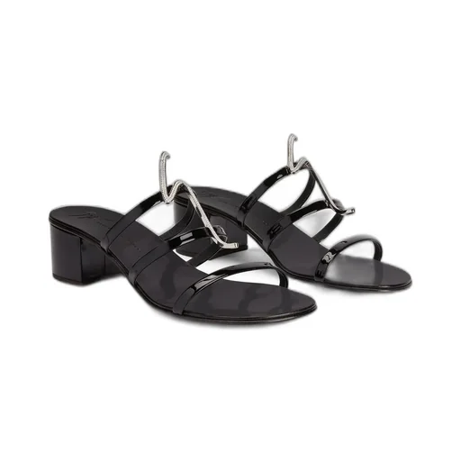 Mules With Ysl Monogram